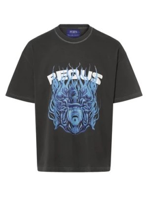Zdjęcie produktu PEQUS T-shirt męski Mężczyźni Bawełna szary nadruk,