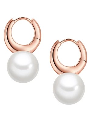 Zdjęcie produktu Perldesse Pozłacane kolczyki-kreole z perłami rozmiar: onesize