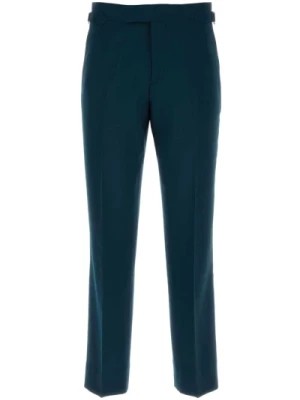 Zdjęcie produktu Petrolowo-niebieskie wełniane spodnie Sang Vivienne Westwood