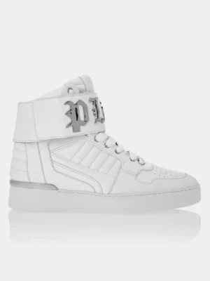 Zdjęcie produktu Philipp Plein Białe sneakersy Hi-Top Gothic rozmiar