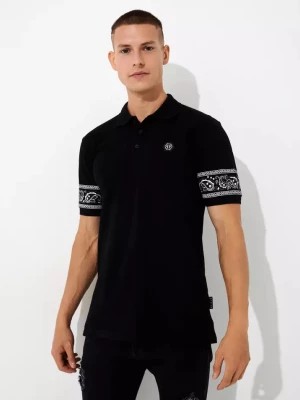 Zdjęcie produktu Philipp Plein Czarny koszulka polo SS Paisley z czaszką