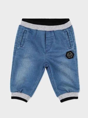 Zdjęcie produktu Philipp Plein Kids Jeansowe spodenki Hexagon 0-3 lat rozmiar 12/18 MC