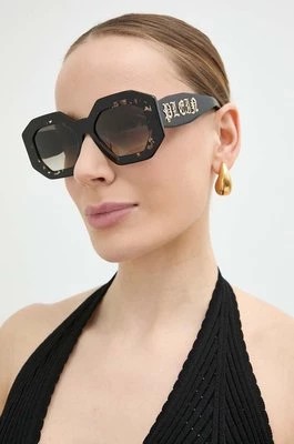 Zdjęcie produktu Philipp Plein okulary przeciwsłoneczne damskie kolor czarny SPP098M_530700