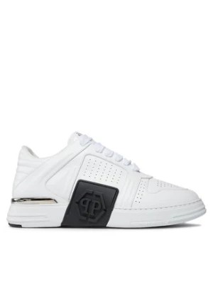 Zdjęcie produktu PHILIPP PLEIN Sneakersy Leather Lo-Top Sneakers AACS MSC3843 PLE075N Biały