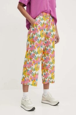 Zdjęcie produktu Picture spodnie lniane Tylita kolor różowy proste high waist WJS025