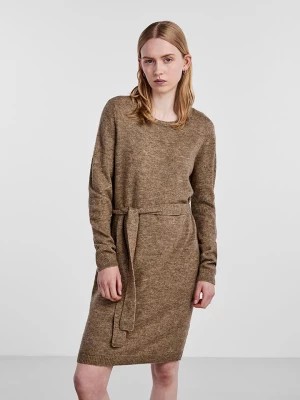 Zdjęcie produktu Pieces Sukienka dzianinowa w kolorze jasnobrązowym rozmiar: XL