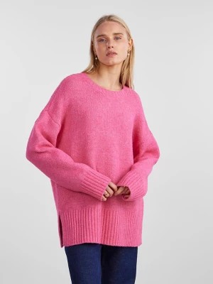 Zdjęcie produktu Pieces Sweter w kolorze różowym rozmiar: L