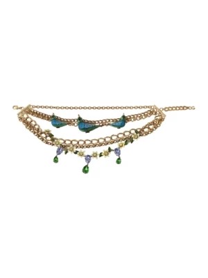 Zdjęcie produktu Piękny naszyjnik z kryształami i ozdobami Dolce & Gabbana