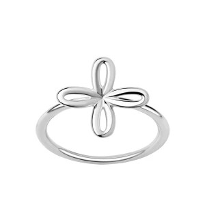 Zdjęcie produktu Pierścionek srebrny - kwiat - Rosalie Rosalie - Biżuteria YES