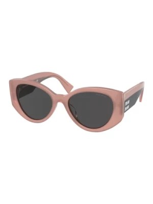 Zdjęcie produktu Pink/Grey Sunglasses SMU 03Ws Miu Miu