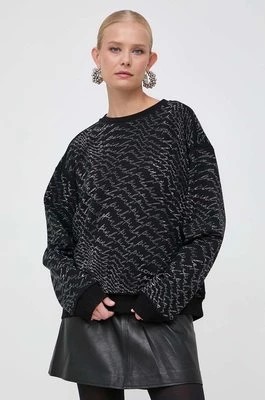 Zdjęcie produktu Pinko bluza bawełniana damska kolor czarny z aplikacją