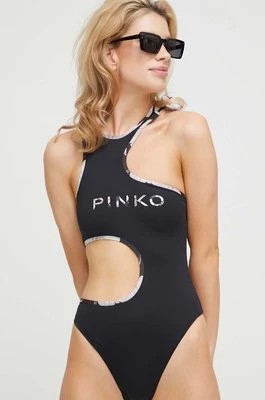 Zdjęcie produktu Pinko jednoczęściowy strój kąpielowy kolor czarny miękka miseczka