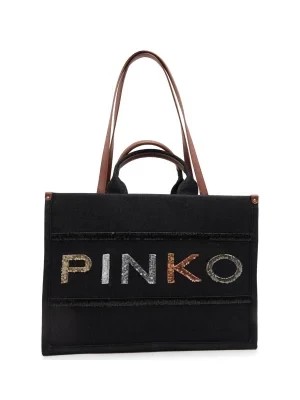 Zdjęcie produktu Pinko Shopperka SHOPPER DENIM RICAMO LOGO