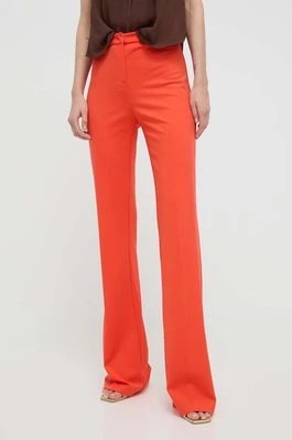 Zdjęcie produktu Pinko spodnie damskie kolor pomarańczowy dzwony high waist 100054 A0HM