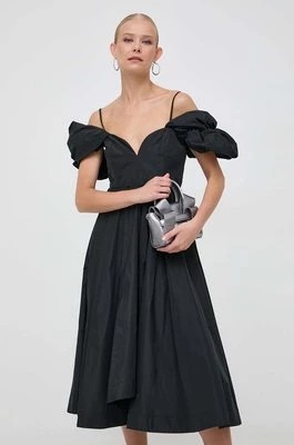 Zdjęcie produktu Pinko sukienka kolor czarny midi rozkloszowana 101972.Y3LE