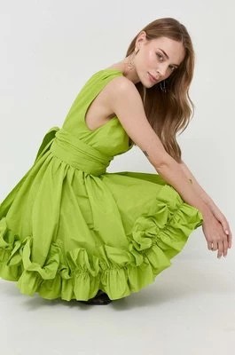 Zdjęcie produktu Pinko sukienka kolor zielony mini rozkloszowana