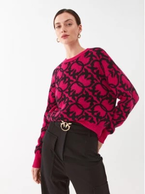 Zdjęcie produktu Pinko Sweter Lepre 101574 A11F Różowy Relaxed Fit