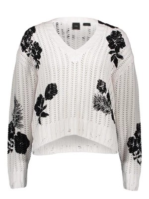 Zdjęcie produktu Pinko Sweter w kolorze biało-czarnym rozmiar: L