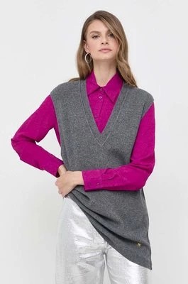 Zdjęcie produktu Pinko sweter z domieszką wełny damski kolor szary