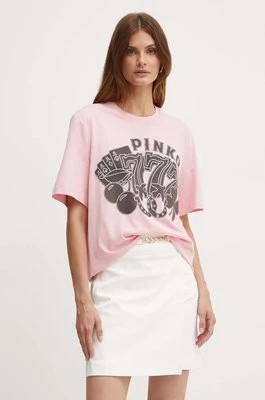 Zdjęcie produktu Pinko t-shirt bawełniany damski kolor różowy 101704 A240