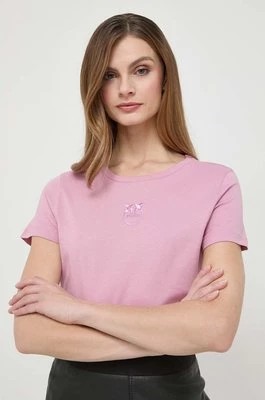 Zdjęcie produktu Pinko t-shirt bawełniany damski kolor różowy 100355.A1NW