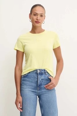 Zdjęcie produktu Pinko t-shirt bawełniany damski kolor żółty 100355 A227