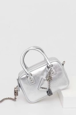 Zdjęcie produktu Pinko torebka skórzana kolor srebrny 102791 A0F8