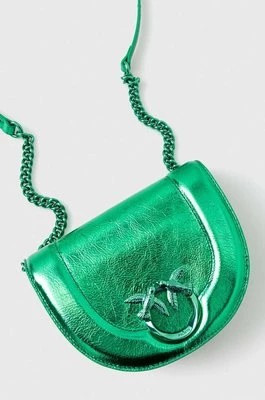 Zdjęcie produktu Pinko torebka skórzana kolor zielony 101969 A1JG