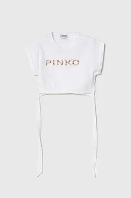 Zdjęcie produktu Pinko Up t-shirt dziecięcy kolor biały