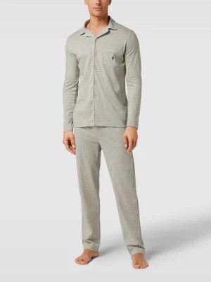Zdjęcie produktu Piżama z kołnierzem z połami model ‘INTERLOCK’ Polo Ralph Lauren Underwear