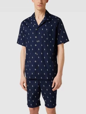 Zdjęcie produktu Piżama ze wzorem z logo na całej powierzchni model ‘WOVEN’ Polo Ralph Lauren Underwear