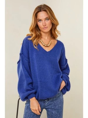 Zdjęcie produktu Plume Sweter "Dagan" w kolorze niebieskim rozmiar: S