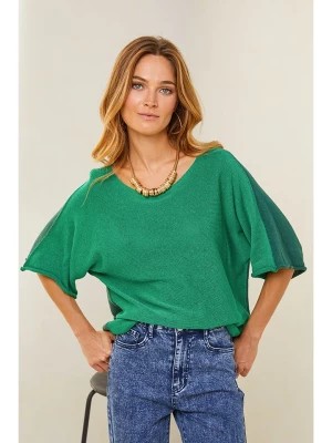 Zdjęcie produktu Plume Sweter "Fay" w kolorze zielonym rozmiar: S