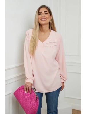 Zdjęcie produktu Plus Size Company Bluzka "Bedina" w kolorze jasnoróżowym rozmiar: 44