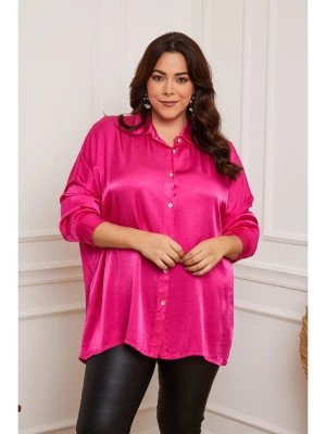 Zdjęcie produktu Plus Size Company Bluzka "Jessie" w kolorze fuksjowym rozmiar: 38