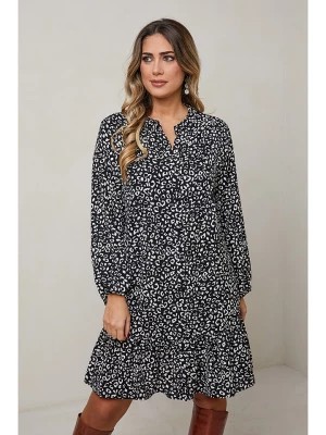 Zdjęcie produktu Plus Size Company Sukienka "Linoa" w kolorze czarno-białym rozmiar: 46