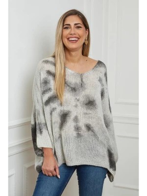 Zdjęcie produktu Plus Size Company Sweter "Archimede" w kolorze szaro-czarnym rozmiar: 50