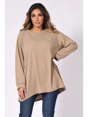 Zdjęcie produktu Plus Size Company Sweter "Ibicense" w kolorze karmelowym rozmiar: 52/54