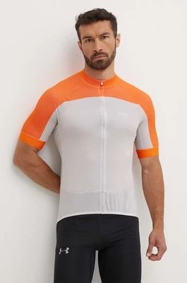 Zdjęcie produktu POC t-shirt rowerowy Essential Road kolor pomarańczowy wzorzysty
