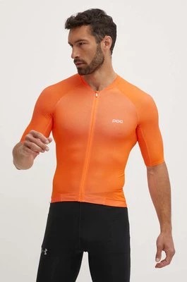 Zdjęcie produktu POC t-shirt rowerowy Pristine Jersey kolor pomarańczowy gładki