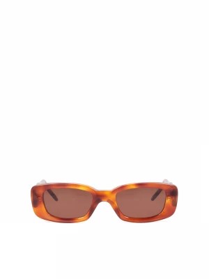 Zdjęcie produktu Podłużne okulary przeciwsłoneczne z brązową oprawką Kazar
