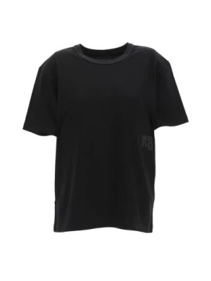 Zdjęcie produktu Podstawowy T-shirt z krótkim rękawem i logo wypukłym T by Alexander Wang