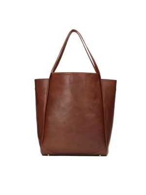 Zdjęcie produktu Pojemna skórzana torebka w stylu minimal Kazar