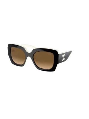 Zdjęcie produktu Polaroidowe brązowe okulary przeciwsłoneczne Chanel