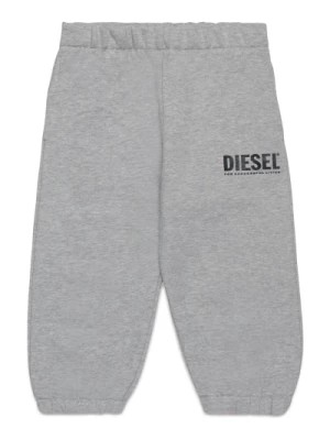 Zdjęcie produktu Polarowe spodnie dresowe z logo Diesel