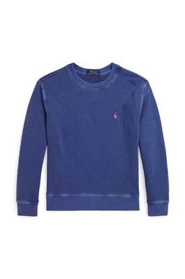 Zdjęcie produktu Polo Ralph Lauren bluza bawełniana dziecięca kolor niebieski gładka 323942099003