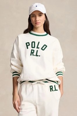 Zdjęcie produktu Polo Ralph Lauren bluza damska kolor biały z aplikacją 211941211