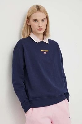 Zdjęcie produktu Polo Ralph Lauren bluza damska kolor granatowy z aplikacją 211936918