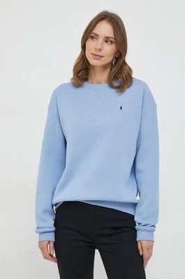 Zdjęcie produktu Polo Ralph Lauren bluza damska kolor niebieski gładka