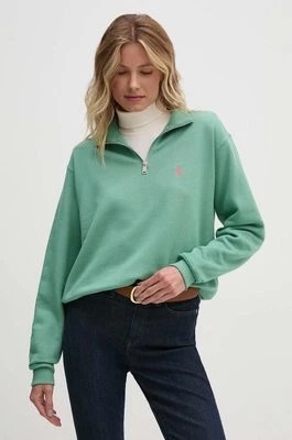 Zdjęcie produktu Polo Ralph Lauren bluza damska kolor zielony gładka 211851659